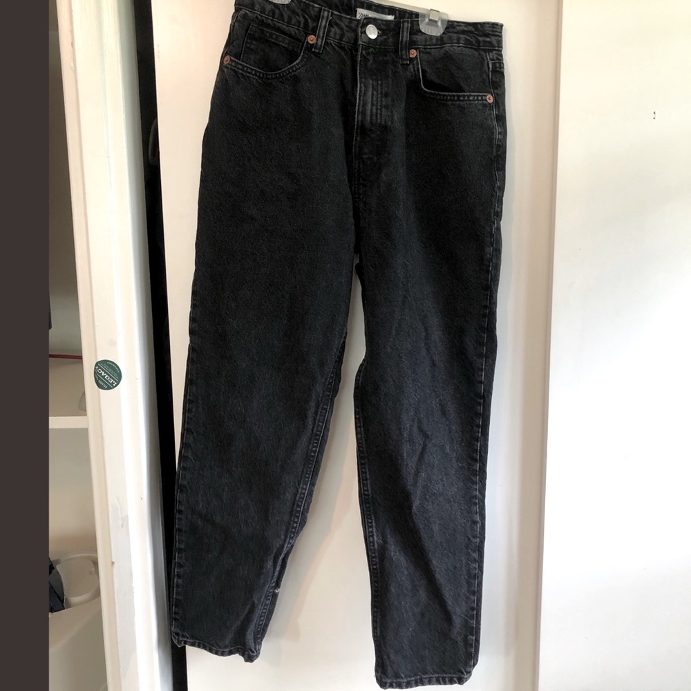 Zara Mom Jeans Black